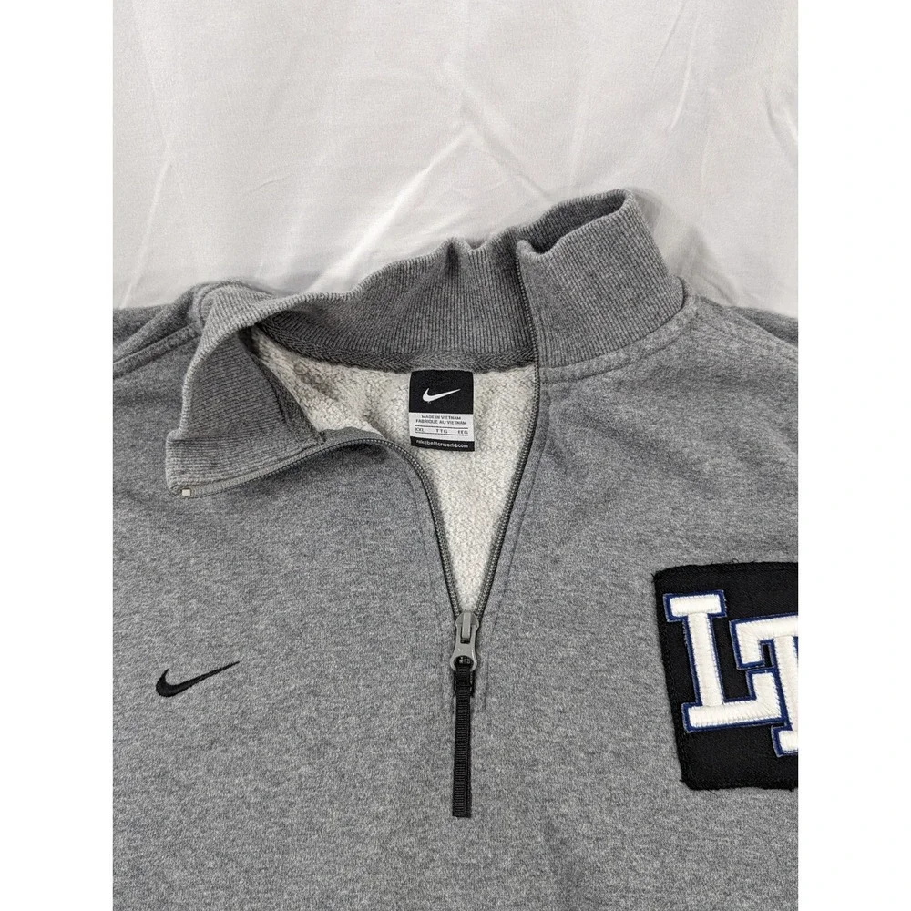 Nike Pullover Men 2XL Quarter Zip Gray‎ 
